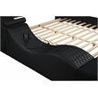 Pemberly Row Smart Multifunctional King Size Bed Made with Wood in Black