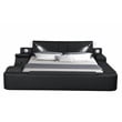 Pemberly Row Smart Multifunctional King Size Bed Made with Wood in Black