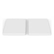 Pemberly Row Absorbent Square Diatomite Stone Coaster in White (Set of 4)