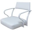 Pemberly Row Swivel Tilt Metal Dining Caster Chair - White - White