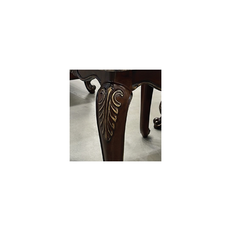 Pemberly Row Traditional End Table made with Wood in Cherry Finish