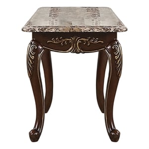 Pemberly Row Traditional End Table made with Wood in Cherry Finish