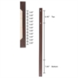 Pemberly Row Dark Brown Bayur Wood and Rattan Queen Size Headboard