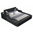 Pemberly Row Smart Multifunctional Queen Size Bed Made with Wood in Black