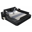 Pemberly Row Smart Multifunctional Queen Size Bed Made with Wood in Black