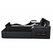 Pemberly Row Smart Multifunctional Queen Size Bed Made with Wood in Black