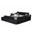 Pemberly Row Smart Multifunctional Queen Size Bed Made with Wood in Black