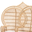 Pemberly Row Bohemian Natural Brown Rattan Two-Seater Peacock Chair