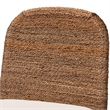Pemberly Row Natural Seagrass and Acacia Wood Counter Stool