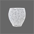 Pemberly Row Modern End Table made with Aluminium Casted in White Color