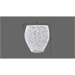 Pemberly Row Modern End Table made with Aluminium Casted in White Color