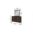 Pemberly Row 5PC King Modern Bedroom Set made with Wood in Walnut color