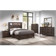 Pemberly Row 5PC King Modern Bedroom Set made with Wood in Walnut color