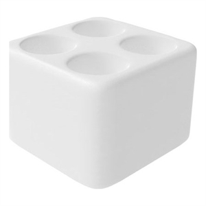 Pemberly Row Quick Dry Absorbent Diatomite Stone Toothbrush Holder in White