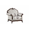 Pemberly Row Traditional button tufted Chair made with wood in White