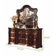 Pemberly Row Traditional Dresser made with Wood In Dark Walnut Color