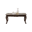 Pemberly Row Traditional Coffee Table Made with Wood in Cherry Color