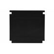 Pemberly Row Modern 2-Drawer Nightstand Made with Wood in Black/Gold