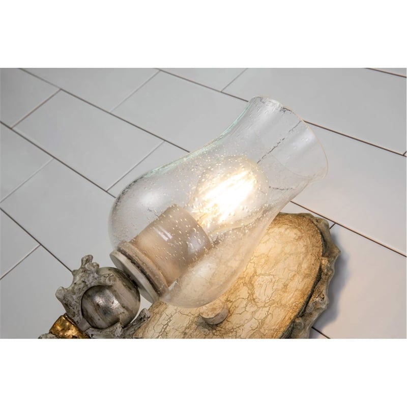 Pemberly Row 1-light Metal Bath Vanity Light in Neutral Cream/Silver