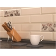 Pemberly Row Absorbent Square Diatomite Stone Coaster in Gray (Set of 4)