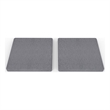 Pemberly Row Absorbent Square Diatomite Stone Coaster in Gray (Set of 4)