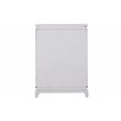 Pemberly Row Modern 5-Drawer Chest Made with Wood and LED in Milky White
