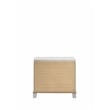 Pemberly Row Prism Modern 2-Drawer Nightstand Made with Wood in White Color