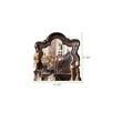 Pemberly Row Traditional Queen 5 PC Bedroom Set made with Wood in Dark Walnut
