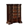 Pemberly Row Traditional Queen 5 PC Bedroom Set made with Wood in Dark Walnut