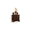Pemberly Row Traditional Queen 5 PC Bedroom Set made with Wood in Dark Walnut