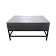 Pemberly Row Lift Top Storage Coffee Table with Natural Finish in Gray Color