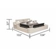 Pemberly Row Smart Multifunctional King Size Massage Bed Made with Wood in Ice