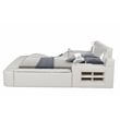 Pemberly Row Smart Multifunctional King Size Massage Bed Made with Wood in Ice