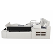 Pemberly Row Smart Multifunctional King Size Massage Bed Made with Wood in Ice