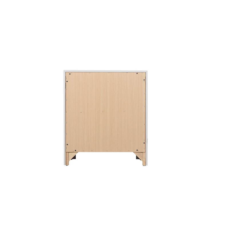 Pemberly Row Modern and Contemporary 2-Drawer Nightstand Made with Wood in Gray