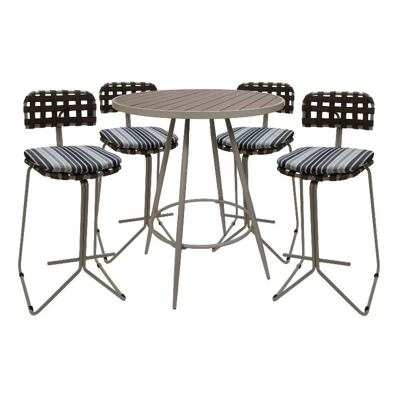 Pemberly Row Outdoor/Indoor Metal Pub Set-30