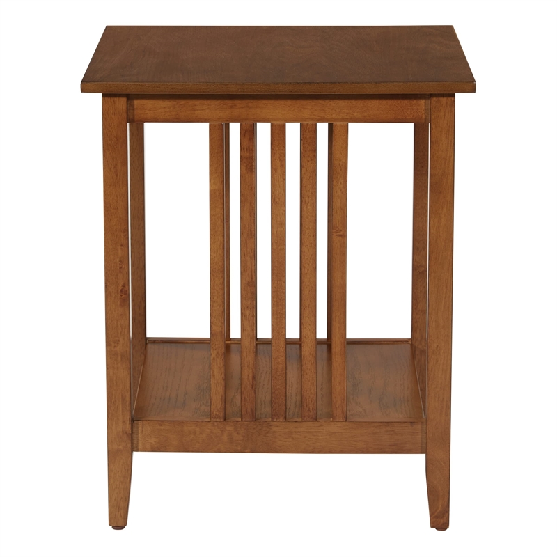 Pemberly Row Side Table in Ash Brown Finish by OSP Home Furnishings