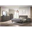 Pemberly Row Modern Wood Queen Bed in Brown and Weathered Gray