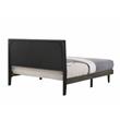 Pemberly Row Modern Wood Queen Bed in Brown and Weathered Gray