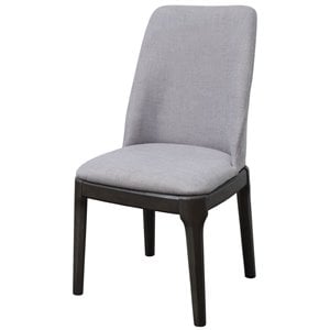 Pemberly Row Side Chair (Set of 2) in Fabric Wood and Gray Oak