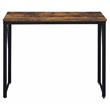 Pemberly Row Wood Rectangle Top Writing Desk in Weathered Oak and Black