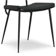 Pemberly Row Modern Urban Dining Chair (Set of 2) in Black Vegan Faux Leather