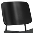 Pemberly Row Modern Urban Dining Chair (Set of 2) in Black Vegan Faux Leather