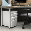 Pemberly Row Mobile Office FIle Cabinet with 3 Drawers Fully Assembled
