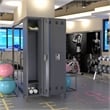 Pemberly Row Metal Locker with 3 Door for School and Employee Light Gray