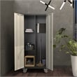Pemberley Row Metal Black+Gray Storage Cabinet Lockable 16