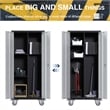 Pemberley Row Metal Black+Gray Storage Cabinet Lockable 16