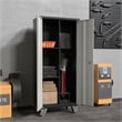 Pemberley Row Metal Black+Gray Storage Cabinet Lockable 16