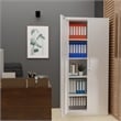 Pemberly Row Metal Storage Cabinet w/ Locking Doors & Adjustable Shelves - White
