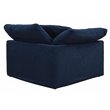 Pemberly Row 3-Piece L-Shaped Fabric Slipcover Sectional in Navy